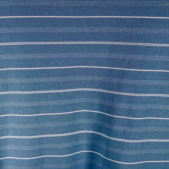 Nike Golf Men's XXL Blue & White Striped Performance Polo Shirt Athleisure READ - Picture 8 of 10